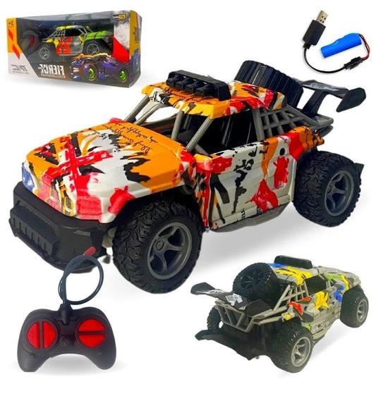 Remote Control Off-Road Car, 1:16 Scale, USB Rechargeable, 4-Channel RC Vehicle, Full Function with Front Wheel Steer Trim