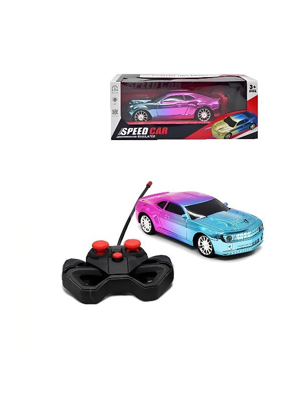 Remote Control Car, 1:16 Scale, LED Lights, Multi-Shade Color, Radio Control with Working Headlights