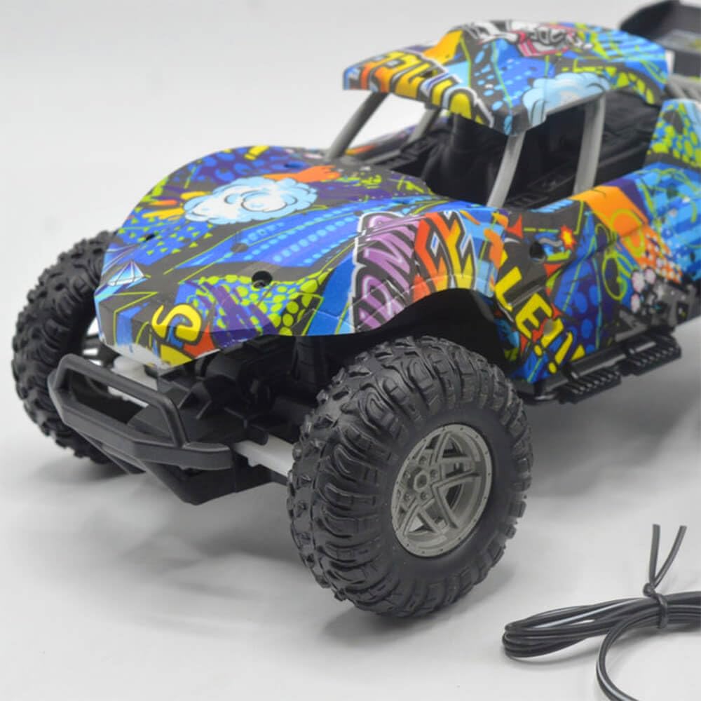 Remote Control Off-Road Car, 1:16 Scale, USB Rechargeable, 4-Channel RC Vehicle, Full Function with Front Wheel Steer Trim